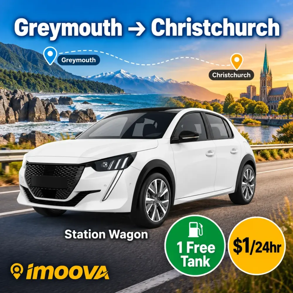 Station Wagon Umzug von Greymouth nach Christchurch