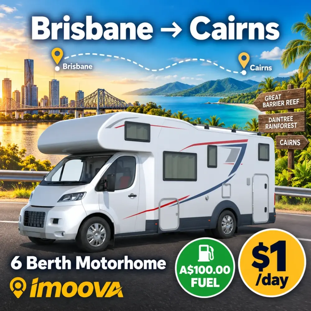 6 Berth Motorhome relocation from Brisbane to Cairns