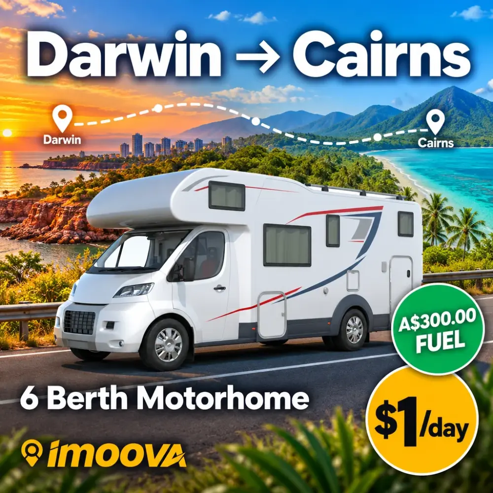 6 Berth Motorhome relocation from Darwin to Cairns