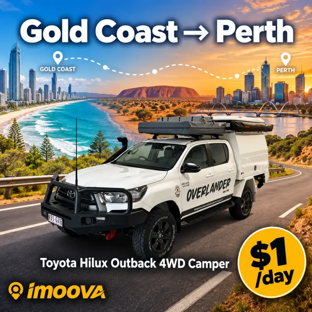 Toyota Hilux Outback 4WD Camper relocation from Gold Coast to Perth