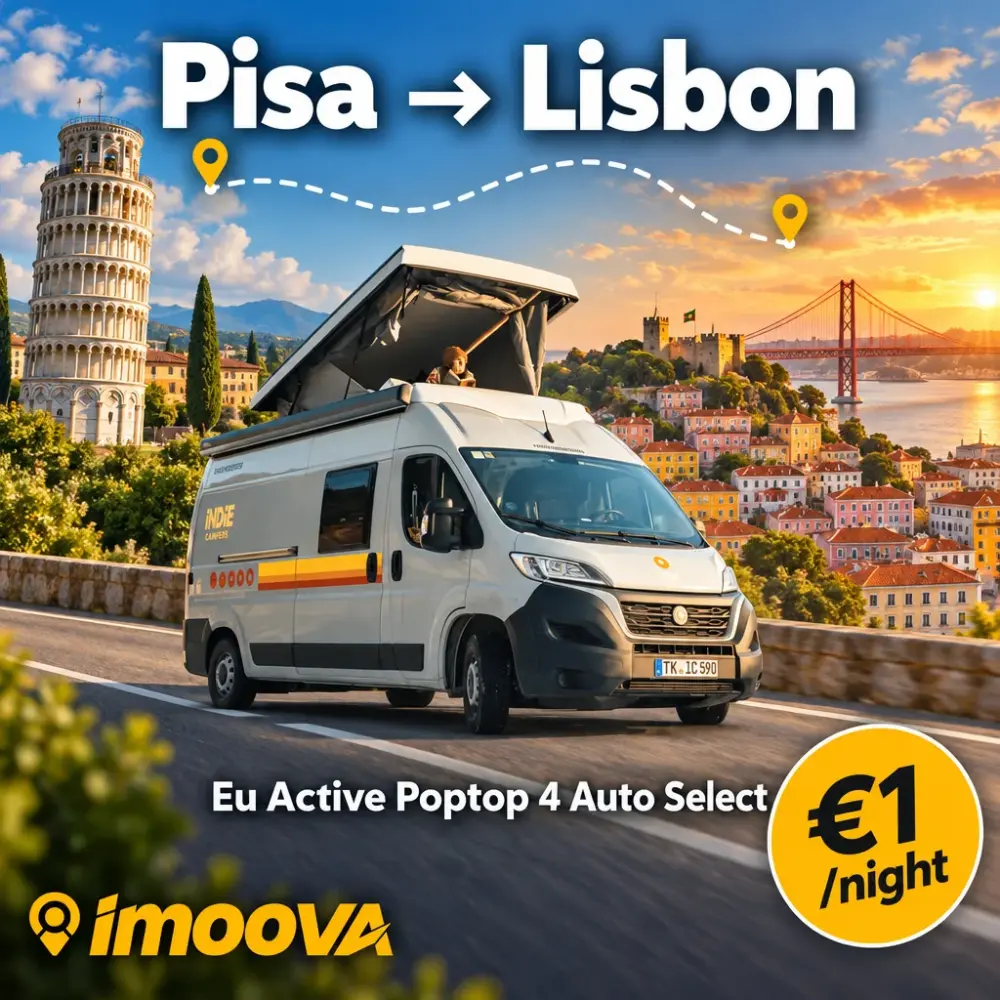 Eu Active Poptop 4 Auto Select relocation from Pisa to Lisbon