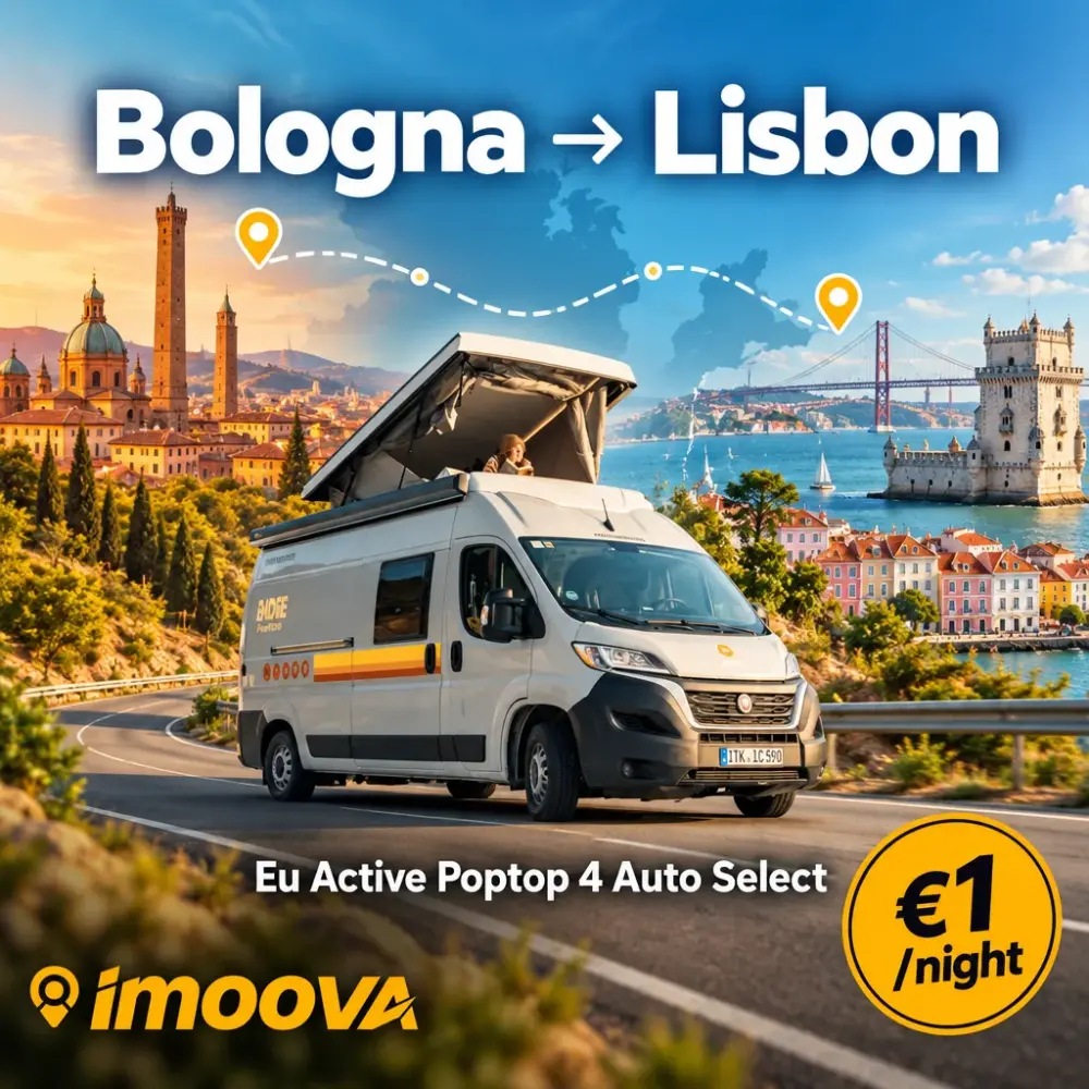 Eu Active Poptop 4 Auto Select relocation from Bologna to Lisbon