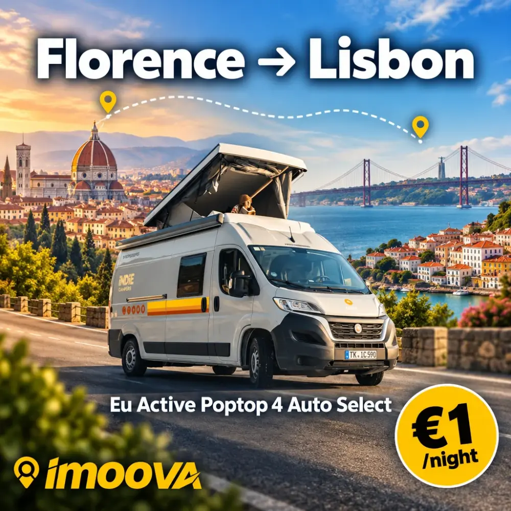 Eu Active Poptop 4 Auto Select relocation from Florence to Lisbon