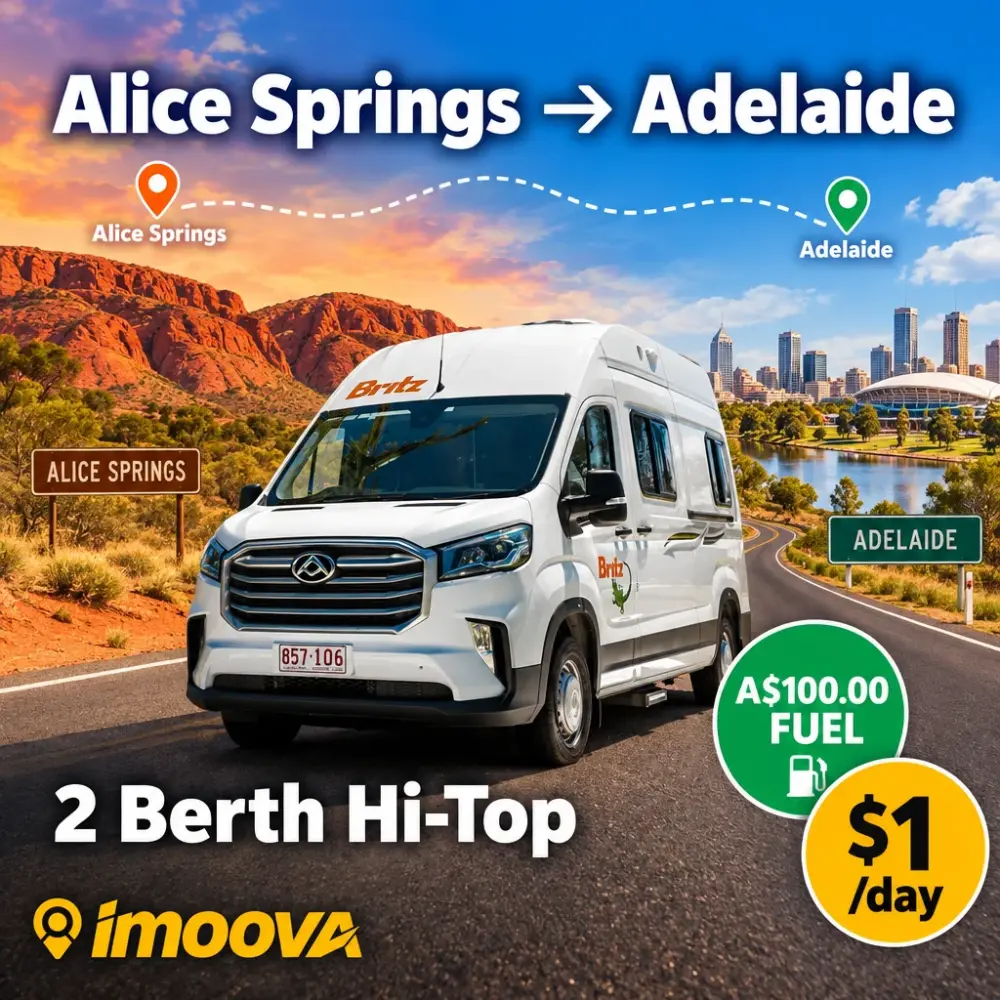 2 Berth Hi-Top relocation from Alice Springs to Adelaide