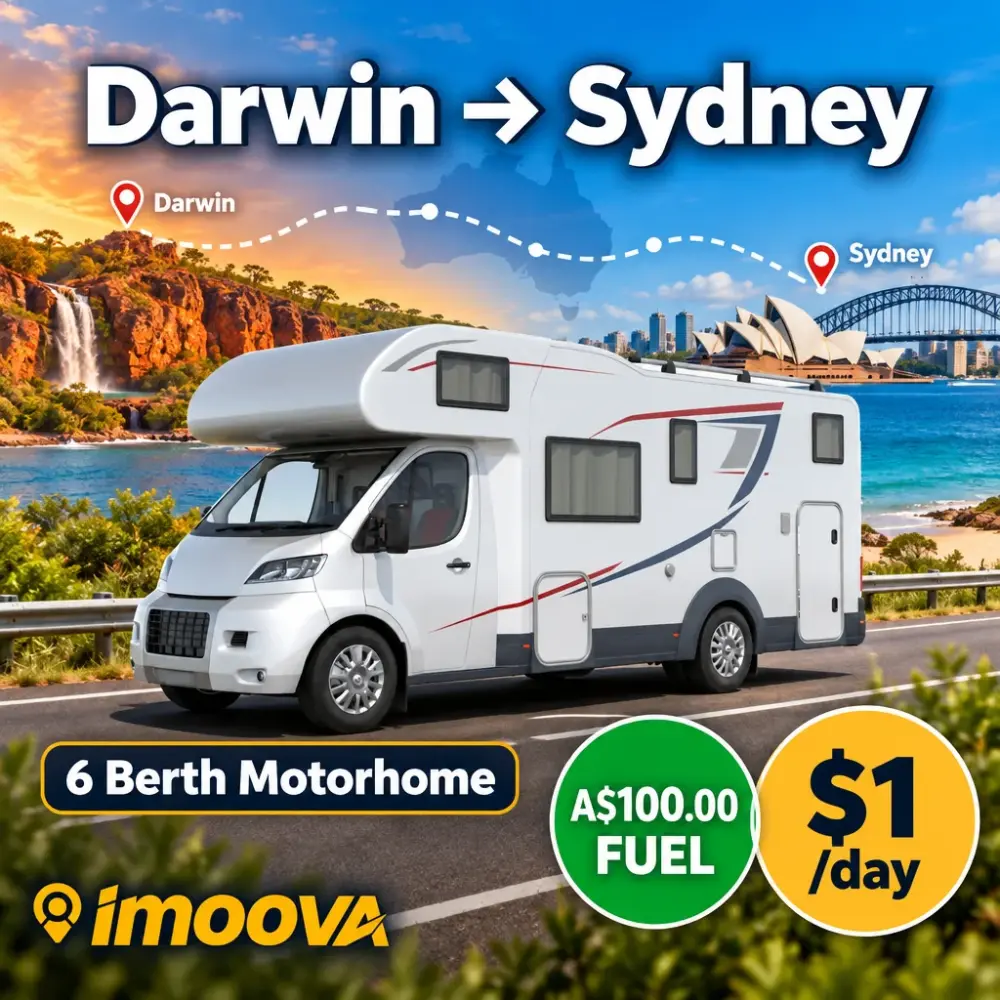 6 Berth Motorhome relocation from Darwin to Sydney