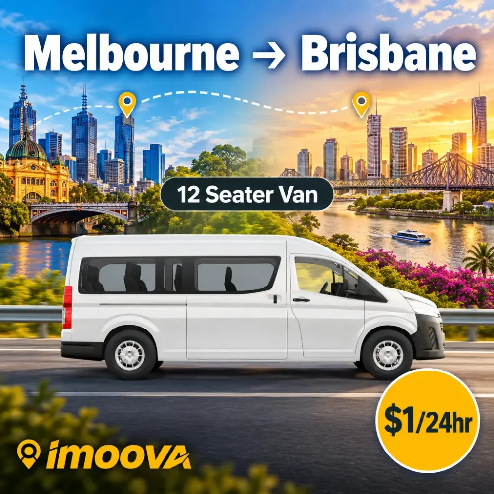 12 Seater Van Umzug von Melbourne nach Brisbane