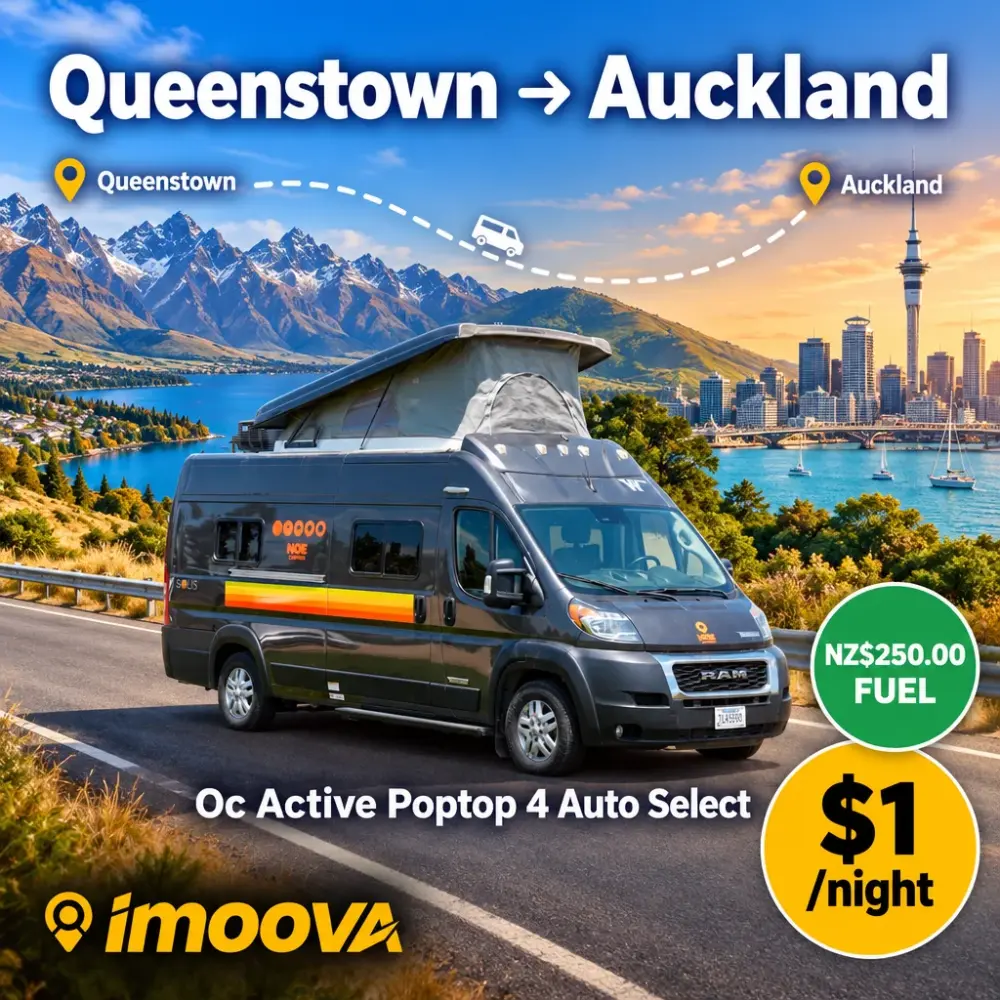 Trasloco di Oc Active Poptop 4 Auto Select da Queenstown a Auckland