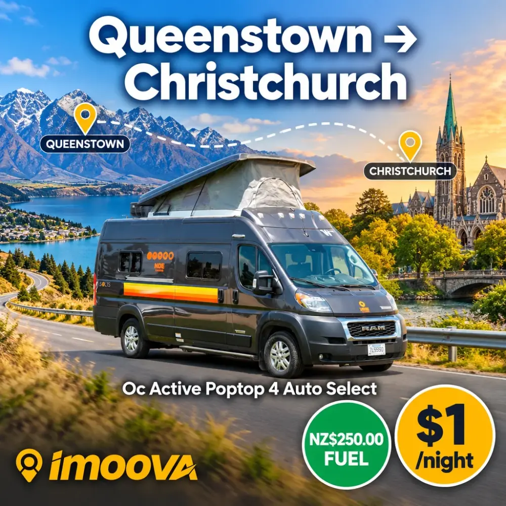 Trasloco di Oc Active Poptop 4 Auto Select da Queenstown a Christchurch