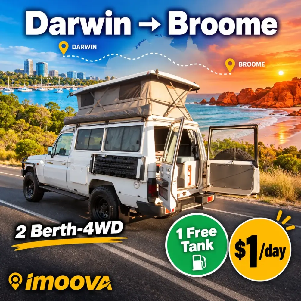 Relocalisation de 2 Berth-4WD de Darwin à Broome