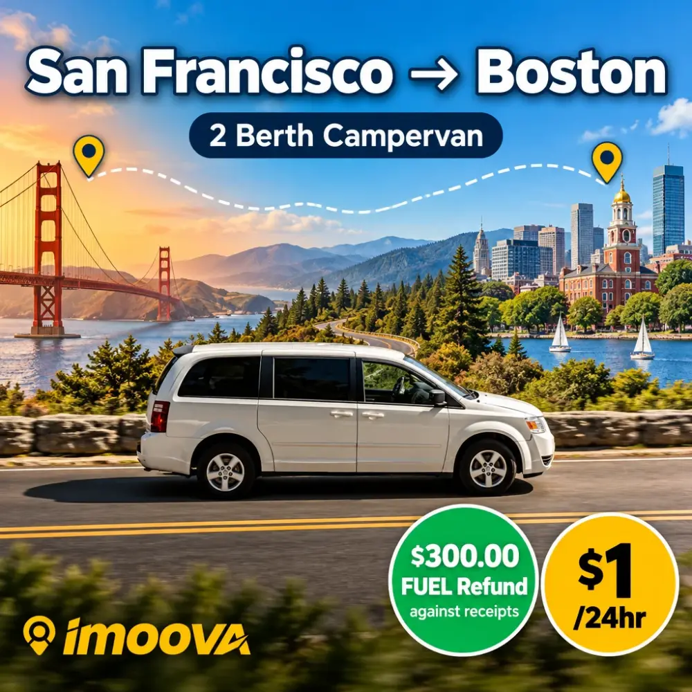 2 Berth Campervan - San Francisco to Boston