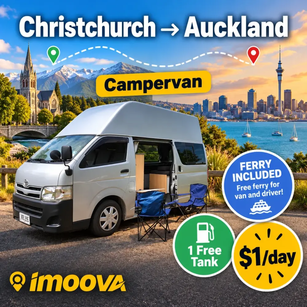 Campervan relocation from Christchurch to Auckland