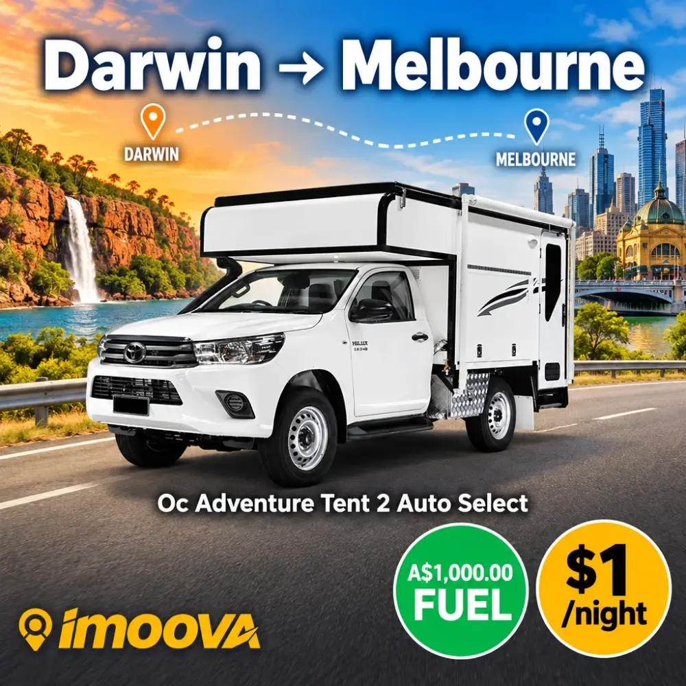 Oc Adventure Tent 2 Auto Select relocation from Darwin to Melbourne