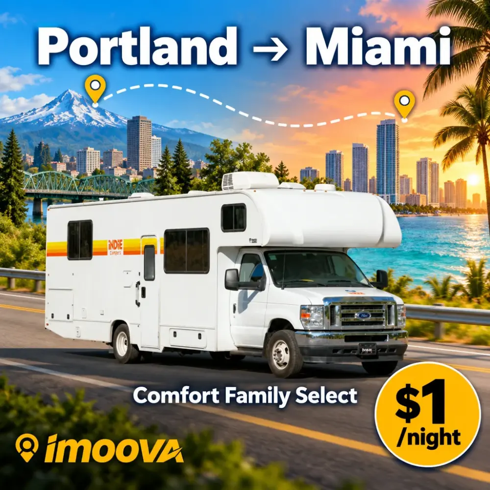 Comfort Family Select の Portland から Miami への移動