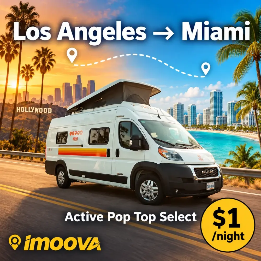 Active Pop Top Select の Los Angeles から Miami への移動