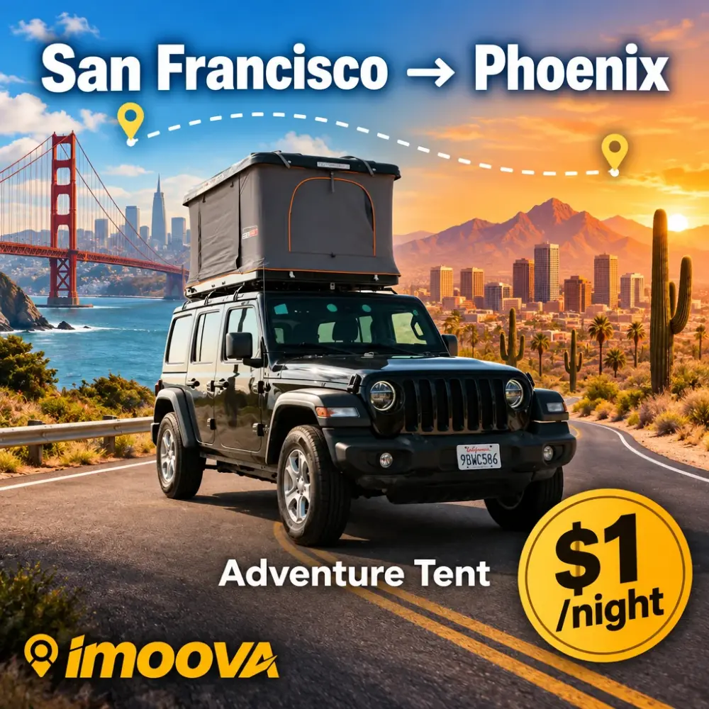 Trasloco di Adventure Tent da San Francisco a Phoenix