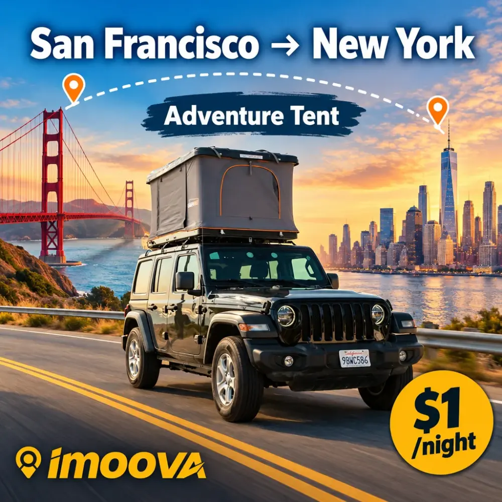 Trasloco di Adventure Tent da San Francisco a New York