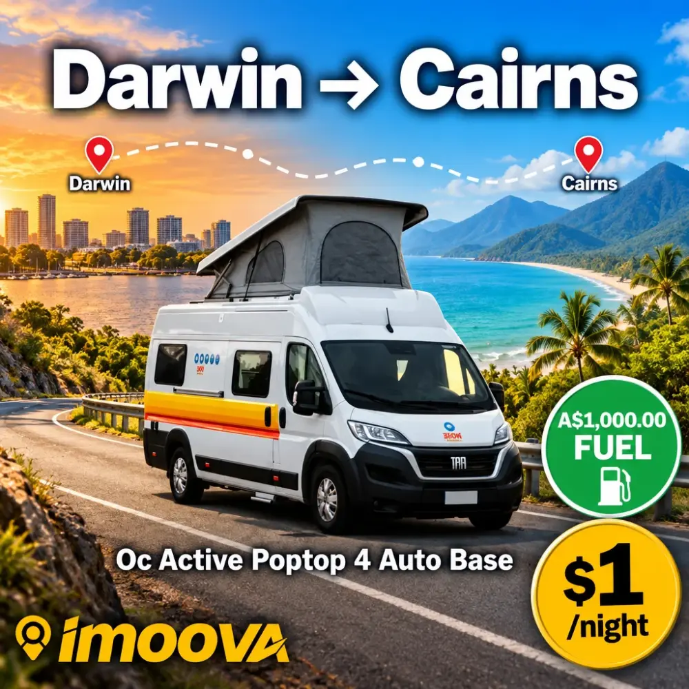 Oc Active Poptop 4 Auto Base relocation from Darwin to Cairns