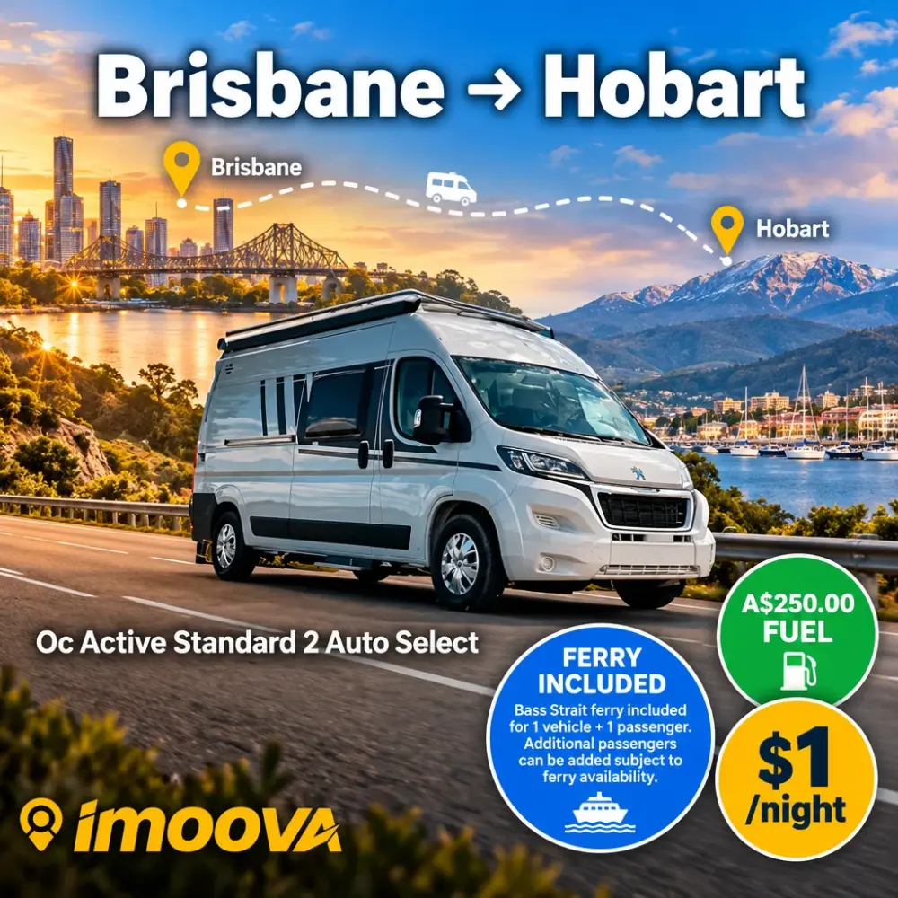 Relocação de Oc Active Standard 2 Auto Select de Brisbane para Hobart