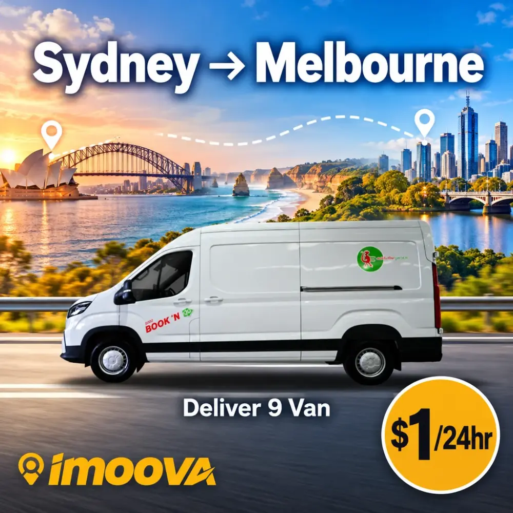 Deliver 9 Van relocation from Sydney to Melbourne
