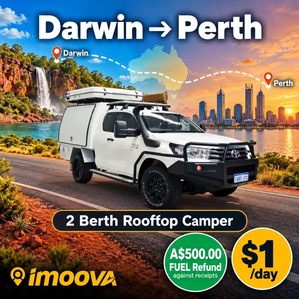 2 Berth Rooftop Camper relocation from Darwin to Perth
