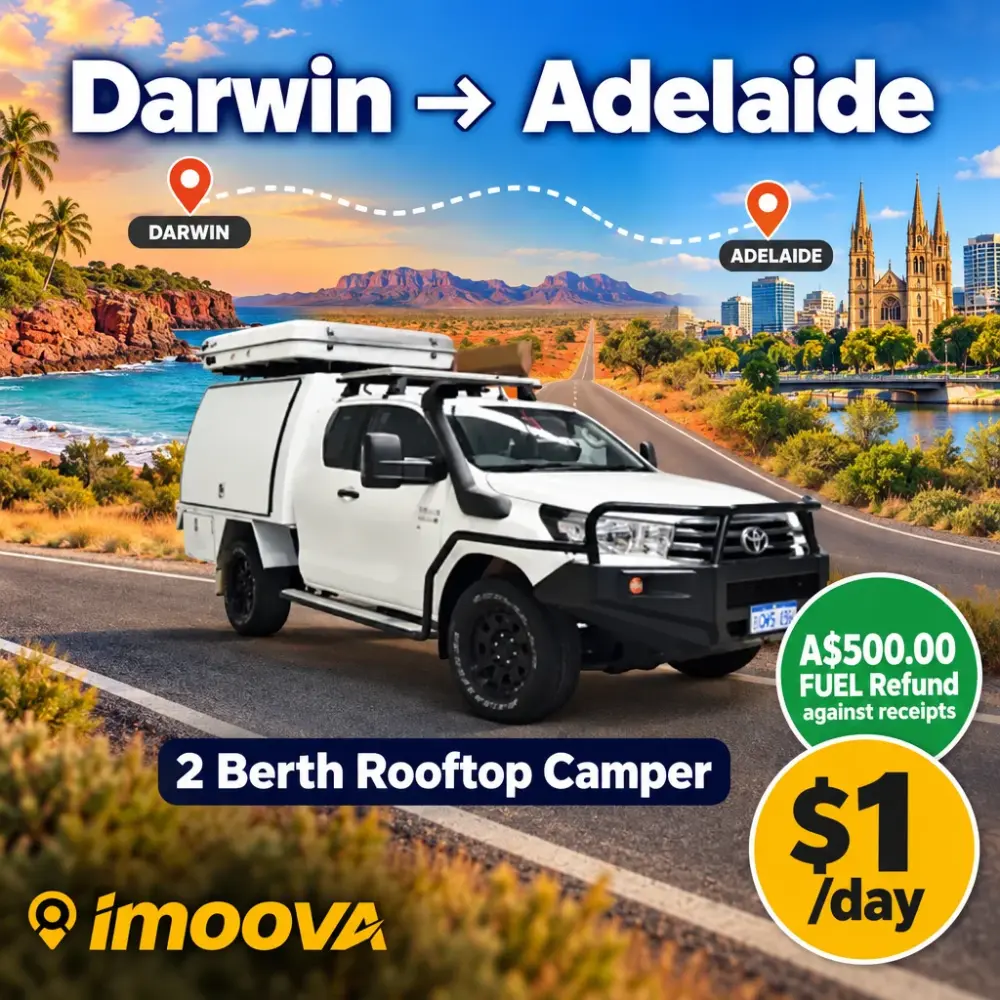 2 Berth Rooftop Camper relocation from Darwin to Adelaide