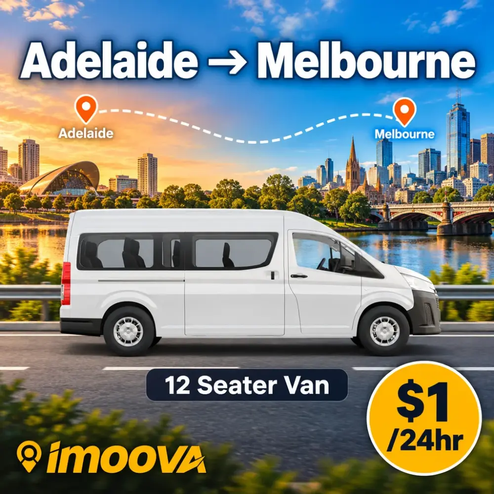 12 Seater Van relocation from Adelaide to Melbourne