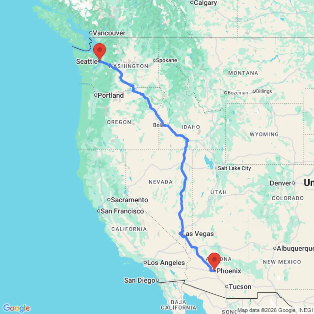 Trasloco di Adventure Tent da Seattle a Phoenix