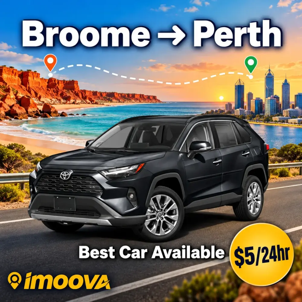 Trasloco di Best Car Available da Broome a Perth