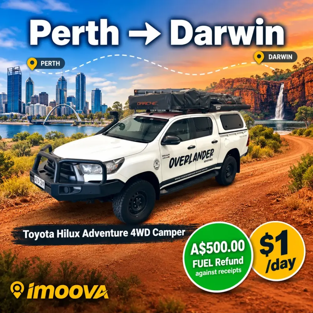 Toyota Hilux Adventure 4WD Camper relocation from Perth to Darwin