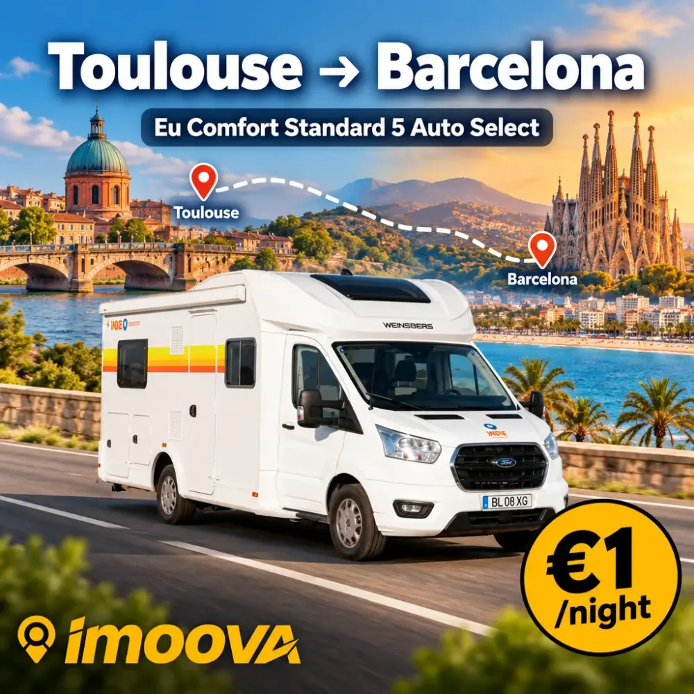Relocação de Eu Comfort Standard 5 Auto Select de Toulouse para Barcelona