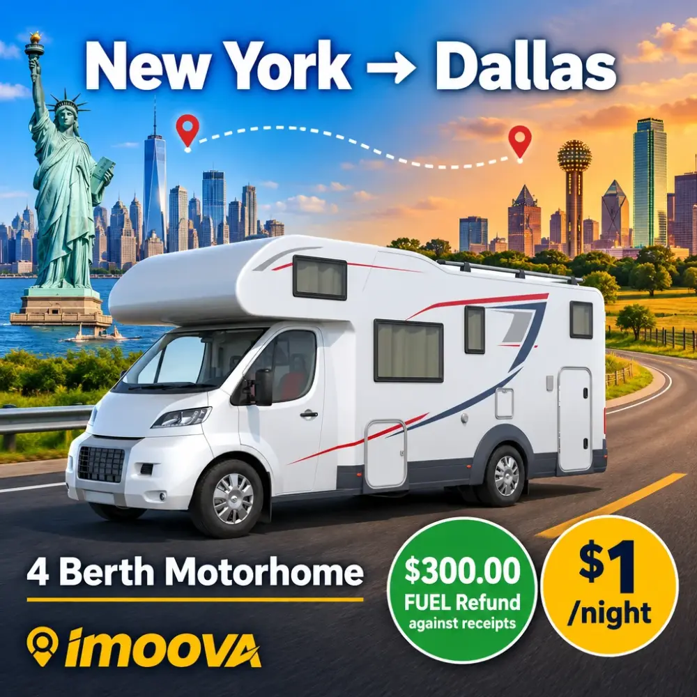 Trasloco di 4 Berth Motorhome da New York a Dallas