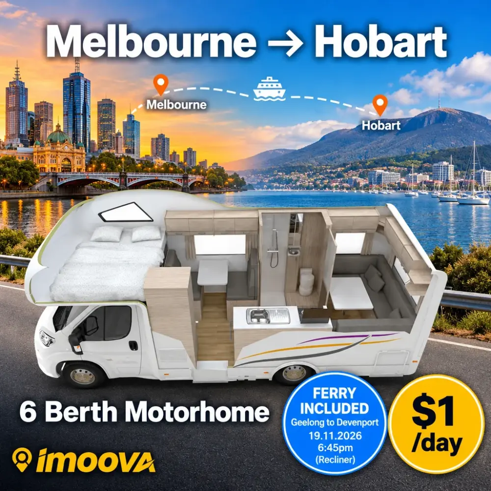6 Berth Motorhome relocation from Melbourne to Hobart