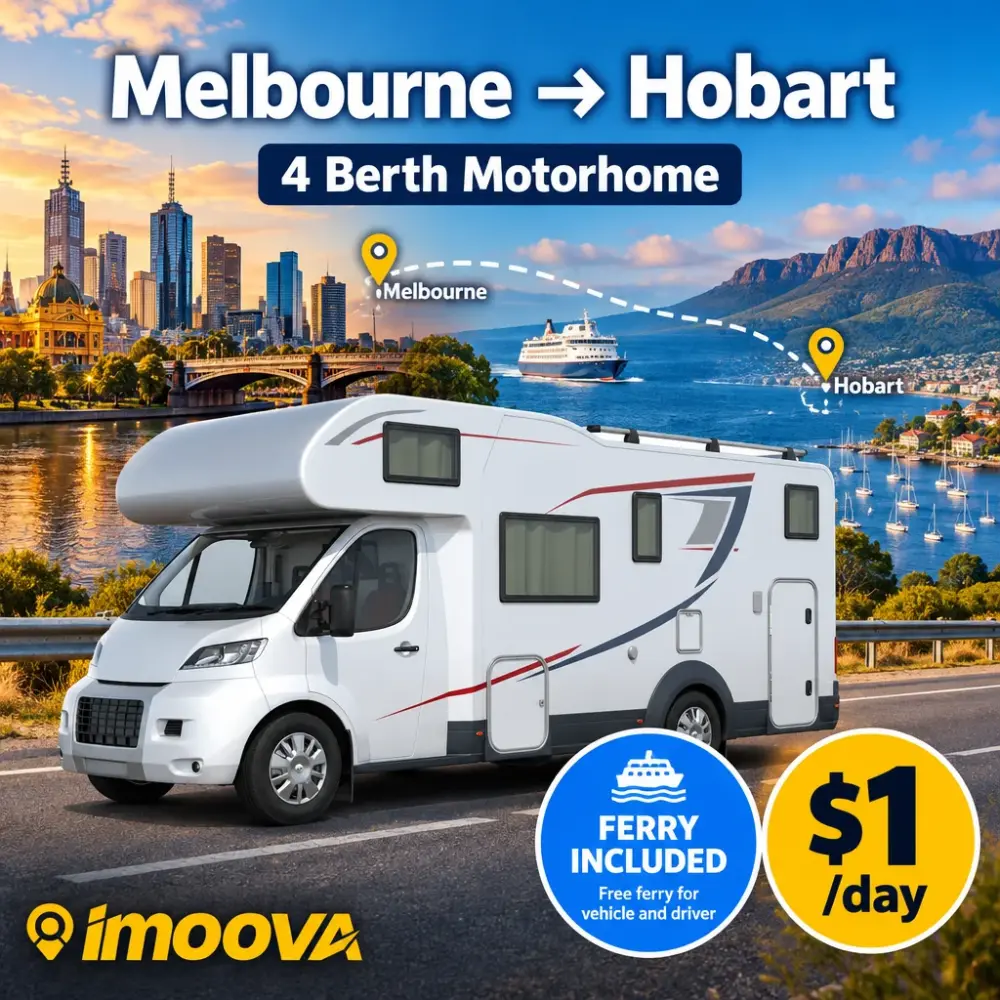 4 Berth Motorhome relocation from Melbourne to Hobart