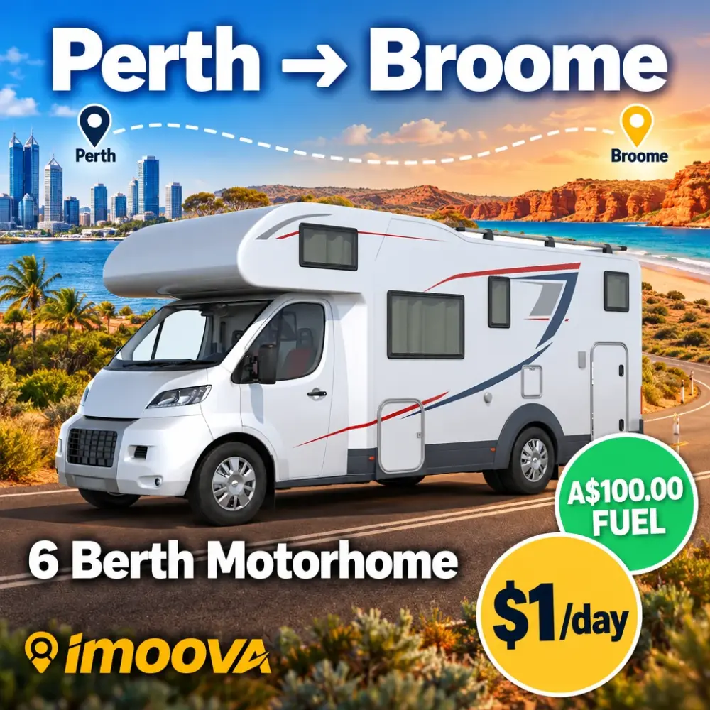 6 Berth Motorhome relocation from Perth to Broome