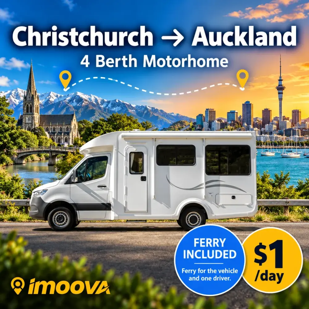 4 Berth Motorhome relocation from Christchurch to Auckland