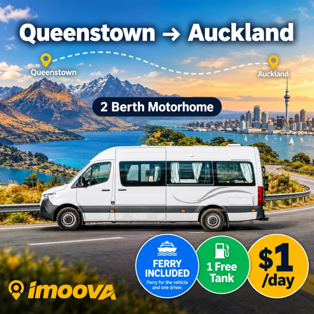 2 Berth Motorhome relocation from Queenstown to Auckland