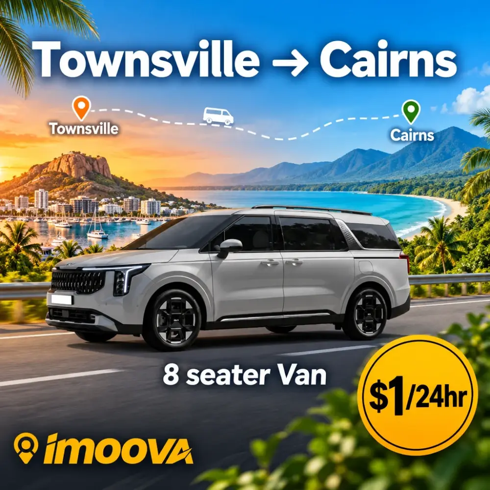 8 seater Van relocation from Townsville to Cairns