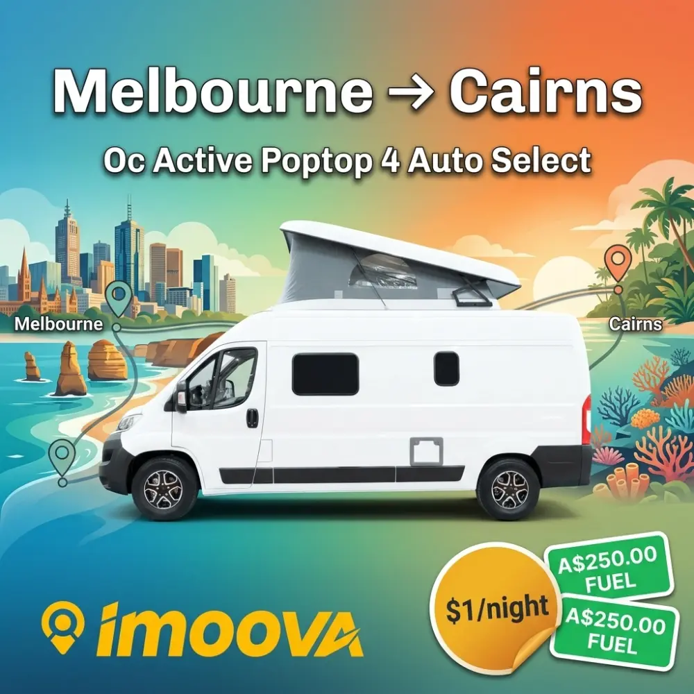 Oc Active Poptop 4 Auto Select relocation from Melbourne to Cairns