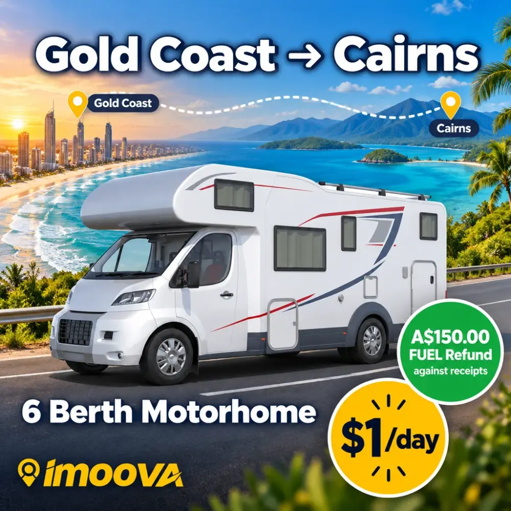 6 Berth Motorhome relocation from Gold Coast to Cairns