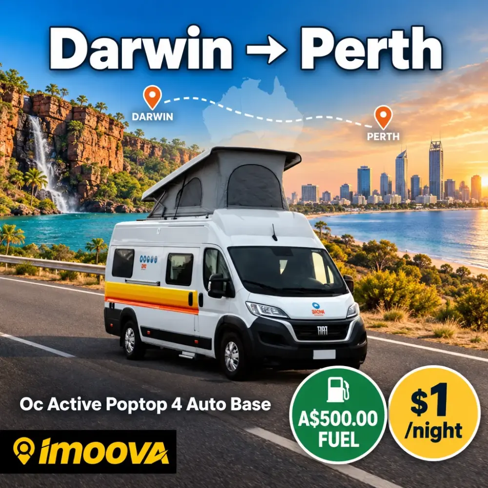 Oc Active Poptop 4 Auto Base relocation from Darwin to Perth