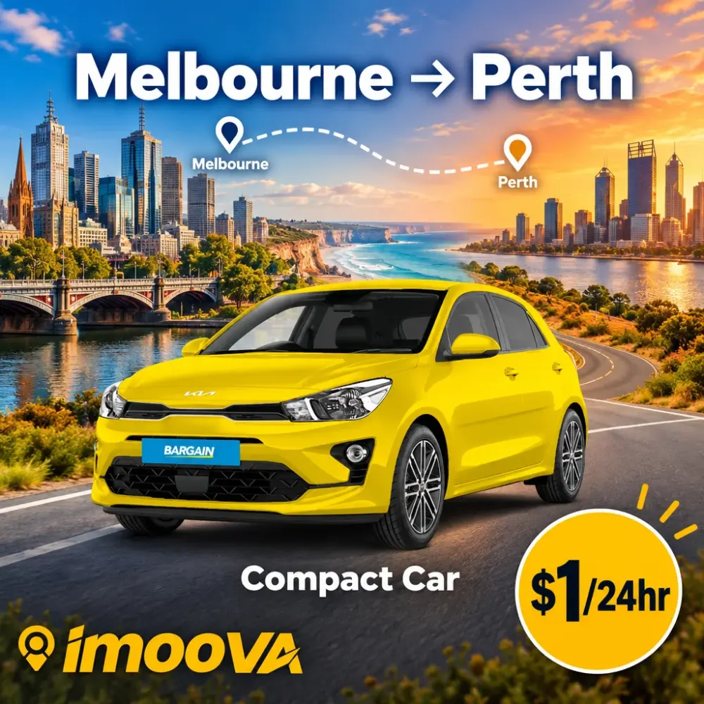 Compact Car の Melbourne から Perth への移動