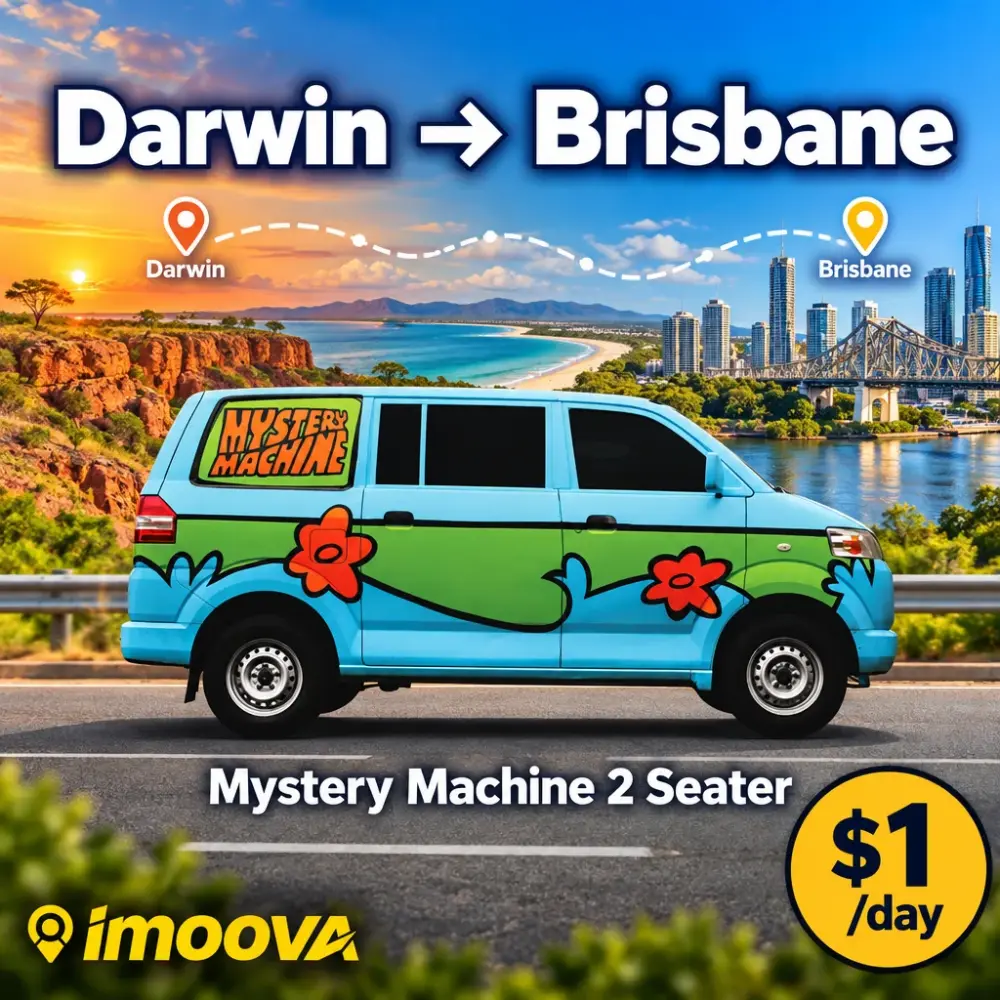 Trasloco di Mystery Machine 2 Seater da Darwin a Brisbane