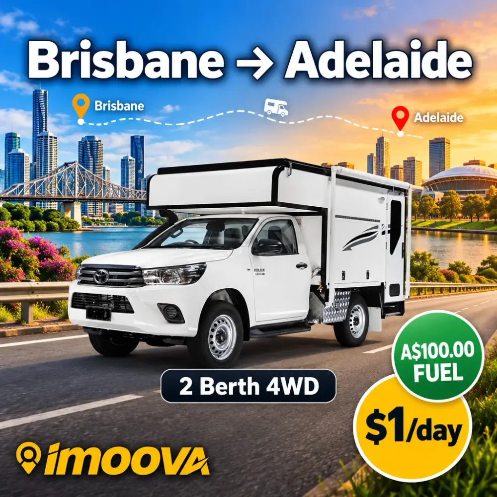 2 Berth 4WD 从 Brisbane 到 Adelaide 的搬迁