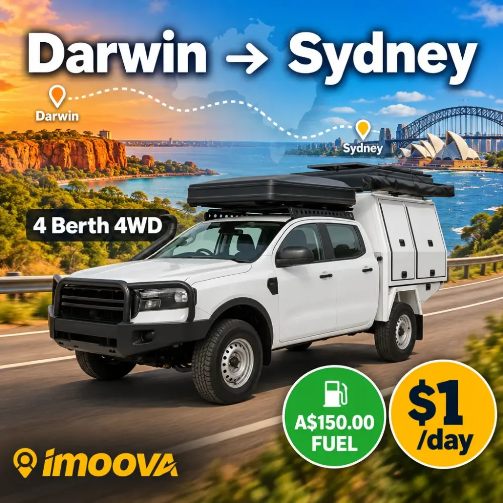 4 Berth 4WD 从 Darwin 到 Sydney 的搬迁