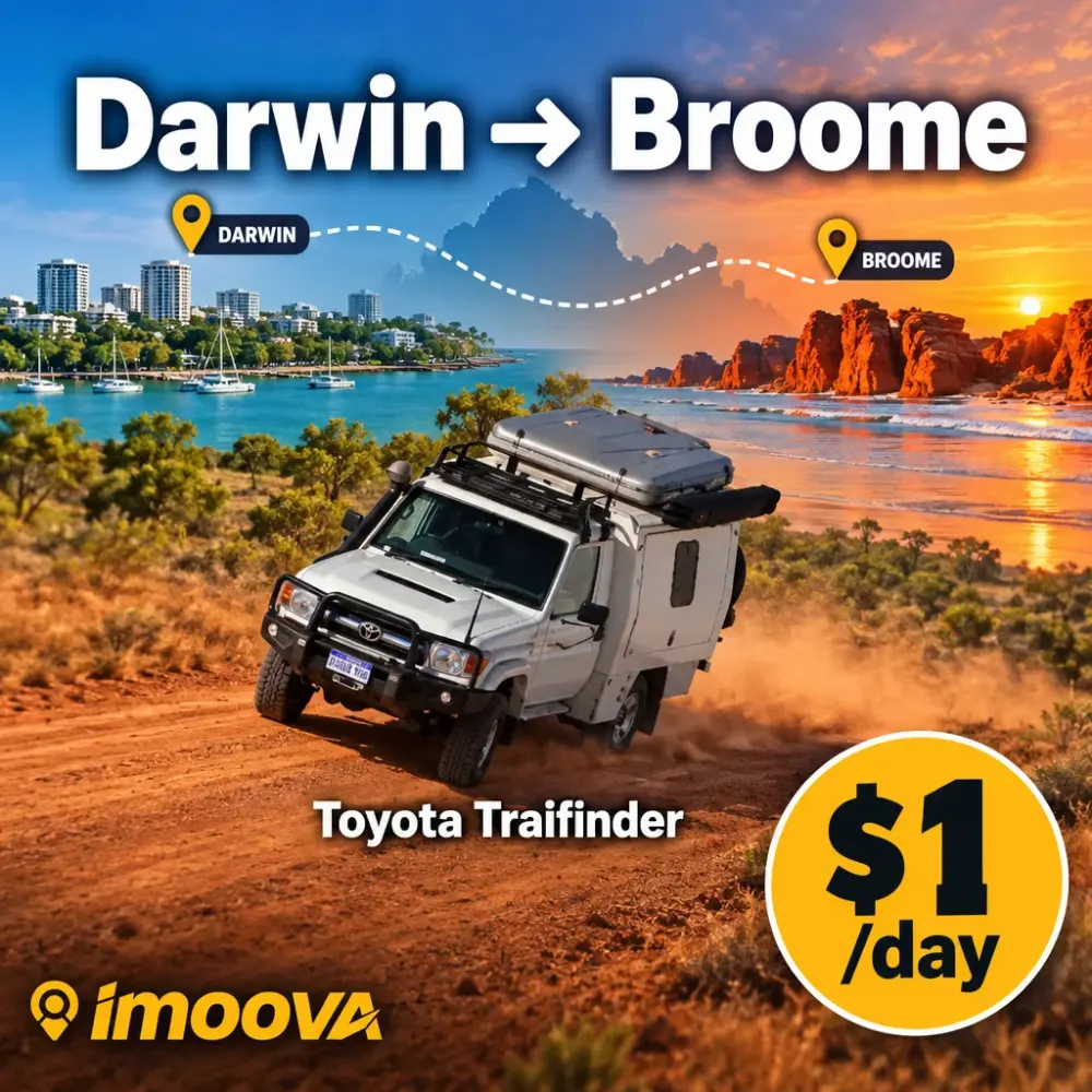 Toyota Traifinder 从 Darwin 到 Broome 的搬迁