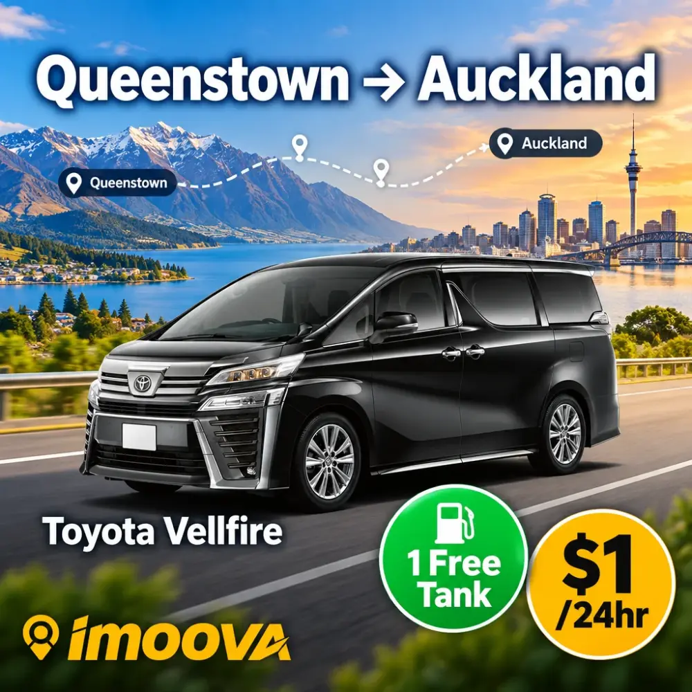 Reubicación de Toyota Vellfire de Queenstown a Auckland