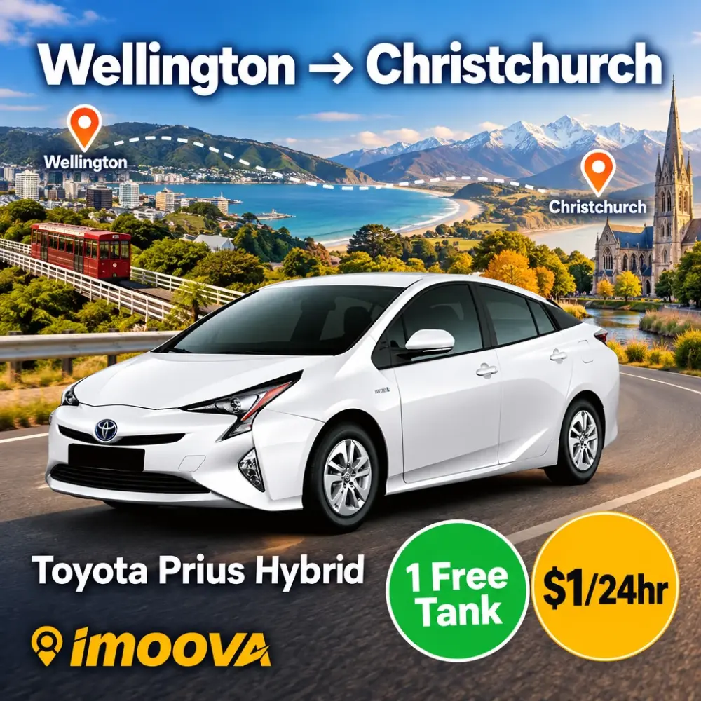 Trasloco di Toyota Prius Hybrid da Wellington a Christchurch