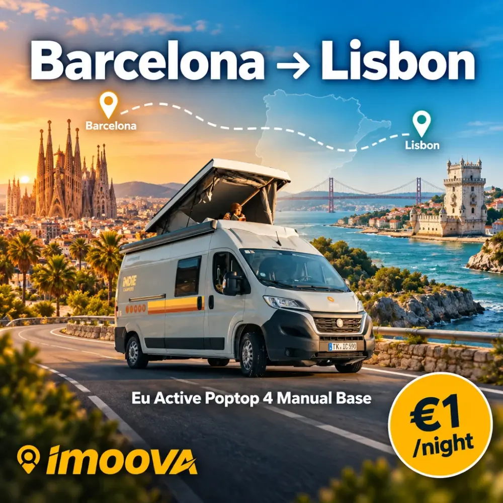 Reubicación de Eu Active Poptop 4 Manual Base de Barcelona a Lisbon