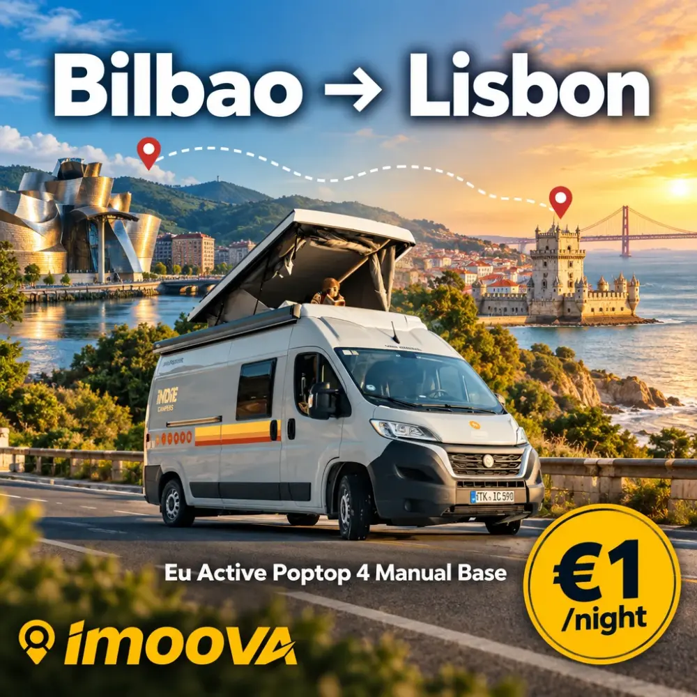 Reubicación de Eu Active Poptop 4 Manual Base de Bilbao a Lisbon
