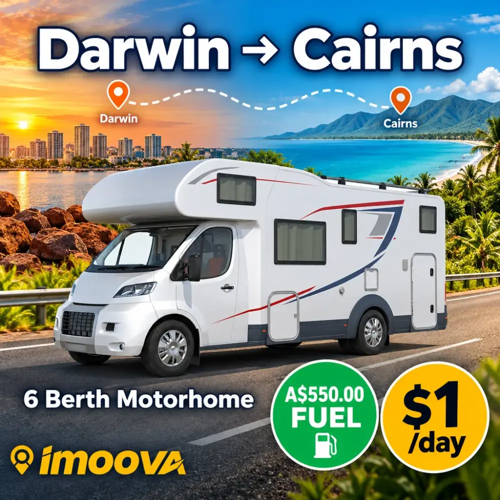 6 Berth Motorhome relocation from Darwin to Cairns
